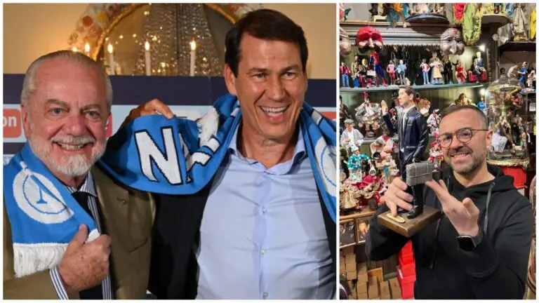 Rudi Garcia esonerato statuetta presepe