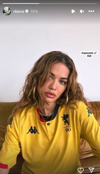 Rita Ora maglia Genoa