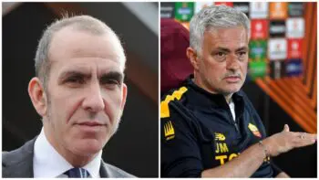 Paolo Di Canio e Josè Mourinho