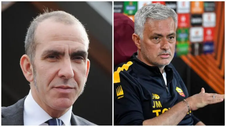 Paolo Di Canio e Josè Mourinho