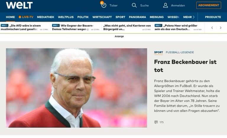 morte Beckenbauer