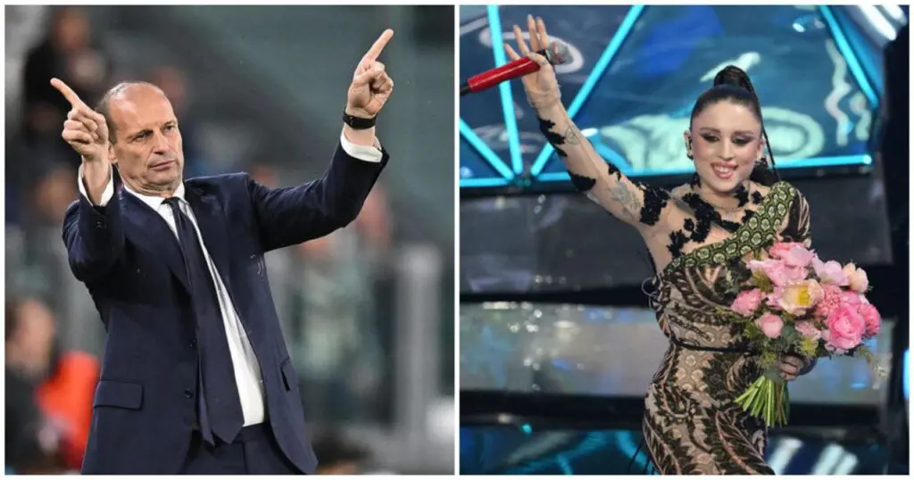 Max Allegri e Angelina Mango