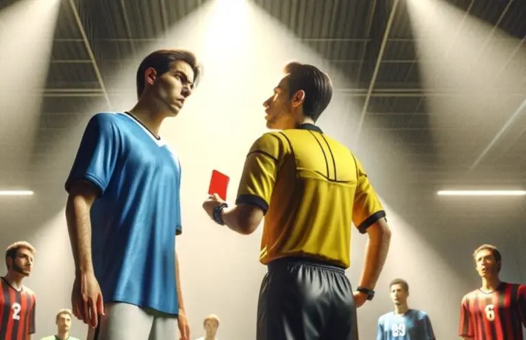 calciatore picchia arbitro calcio a 5