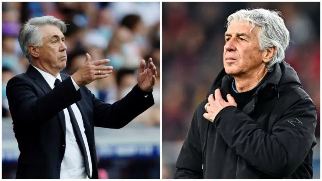 Carlo Ancelotti e Gian Piero Gasperini