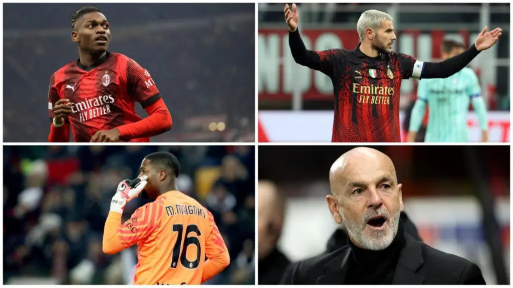 Leao, Maignan, Theo Hernandez e Pioli