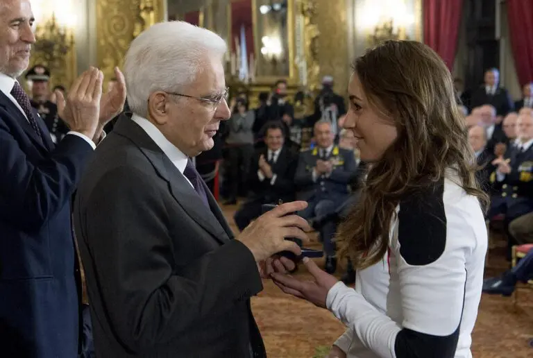 Sergio Mattarella e Sofia Goggia