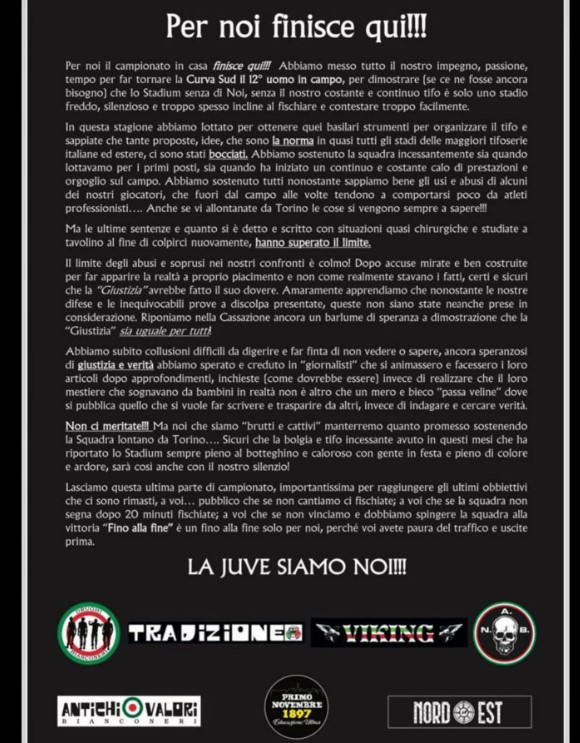comunicatio drughi juventus