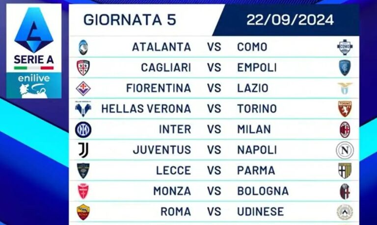 calendario serie a