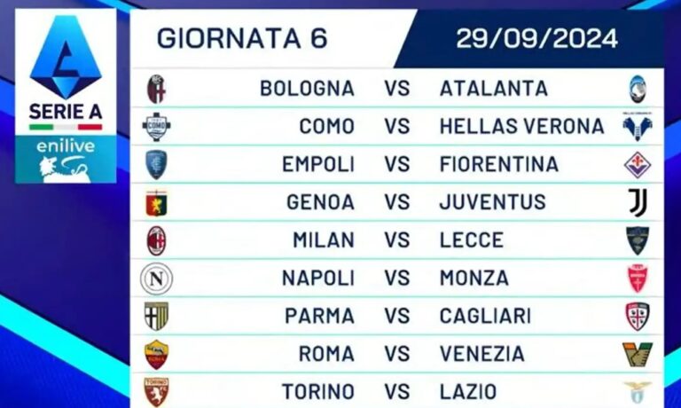 calendario serie a