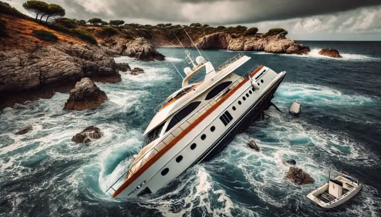 yacht ribaltato