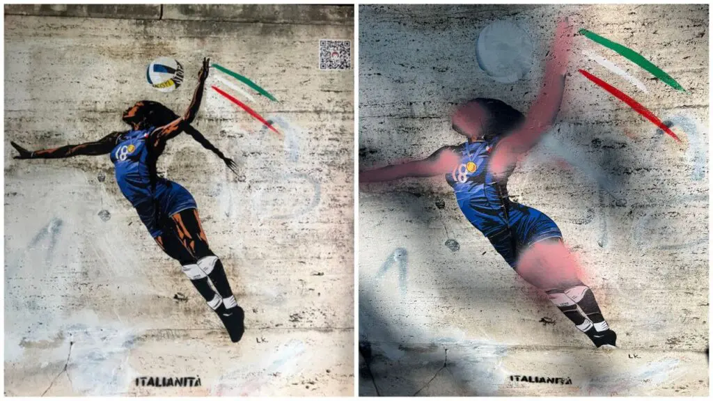 Vandalizzato murale Paola Egonu