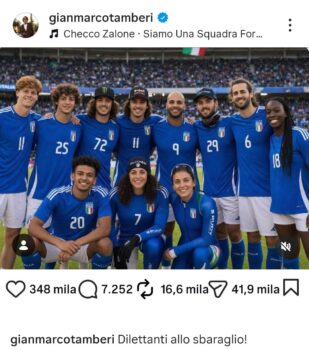 Foto Instagram @gianmarcotamberi